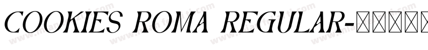 Cookies Roma Regular字体转换
